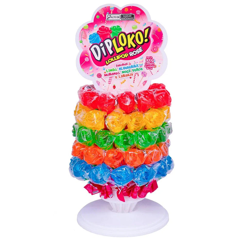 DipLoko Lollipop Rose - 60un