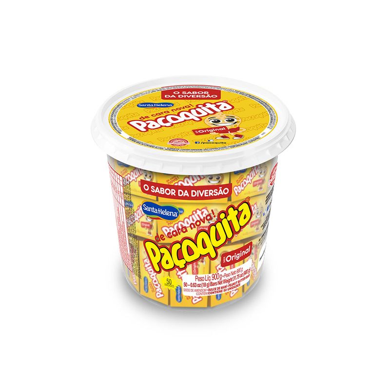 Pote Paçoquita Quadrada Embrulhada - 900g