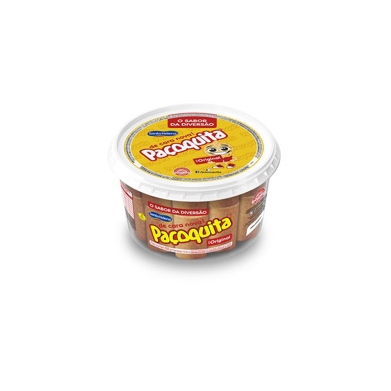 Pote Paçoquita Rolha Embrulhada- 550G
