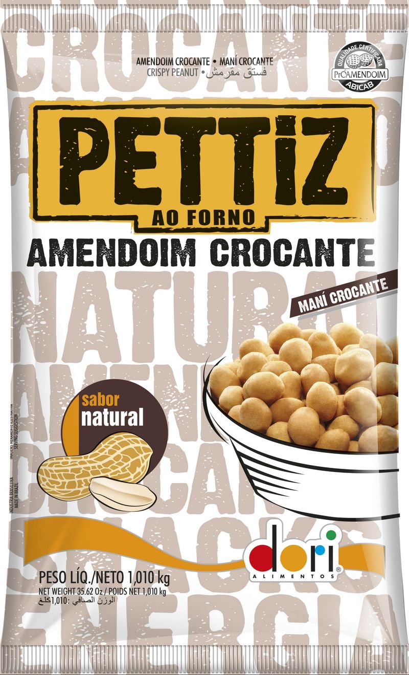 Amendoim petitz Crocante Natural - 1,010kg