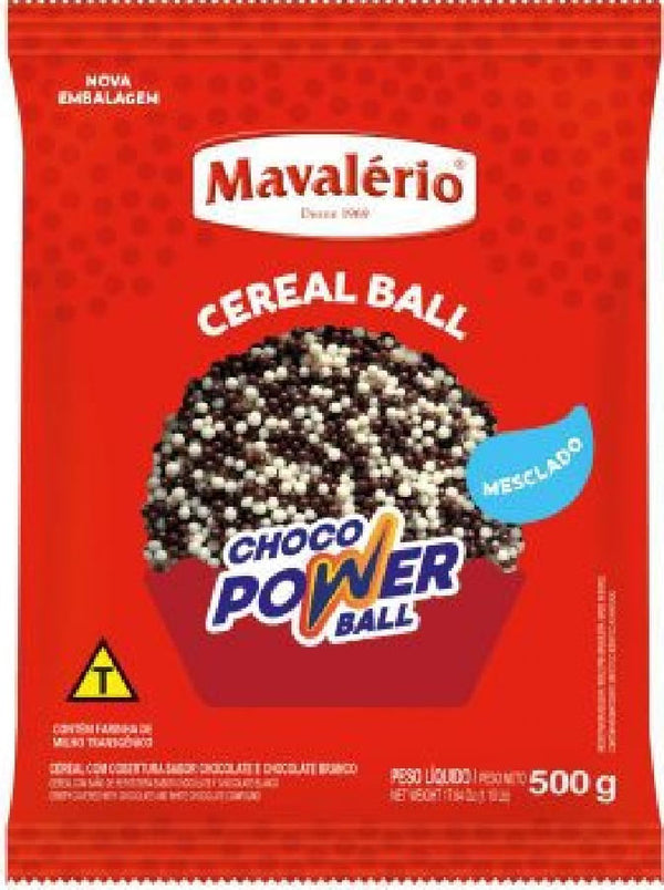 Choco Power Ball Micro CHOCOLATE BRANCO E AO LEITE - 500g