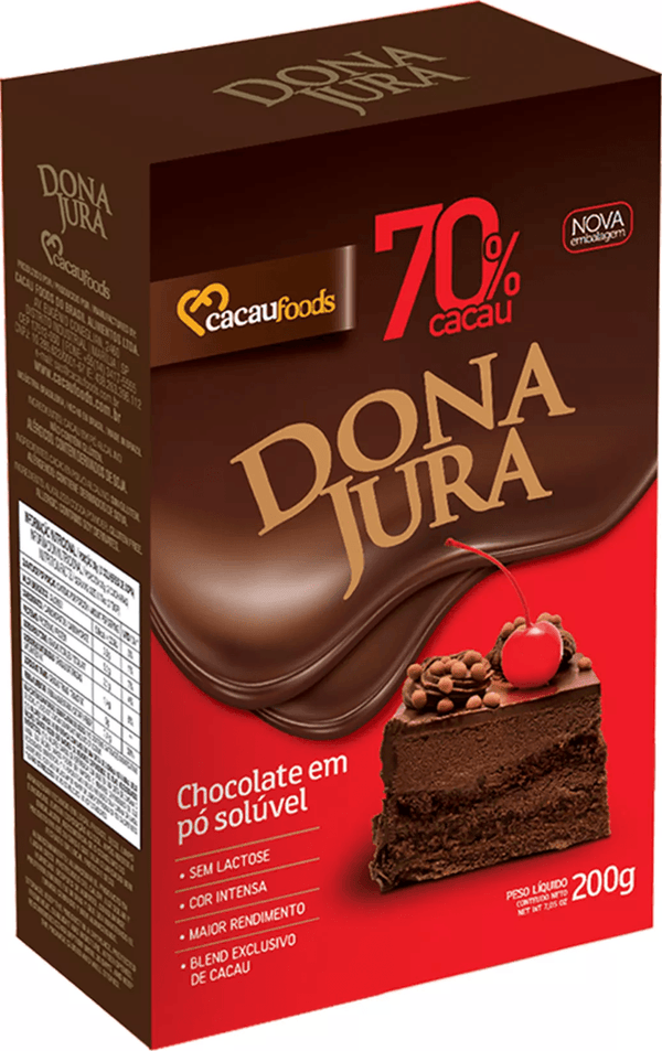 CHOCOLATE EM PO soluvel 70% - 200g