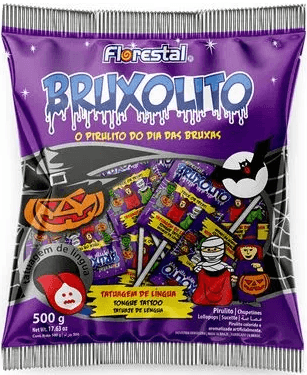Pirulito Bruxolito Tatuagem de Lingua - 500g