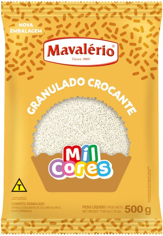 GRANULADO CROCANTE BRANCO - 500g