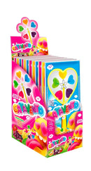 Pirulito Catavento Coração - 12un