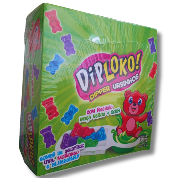 Pirulito DipLoko Dipper Ursinhos - 12x30g