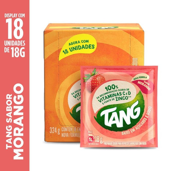 Refresco em pó Tang sabor morango com 18g
