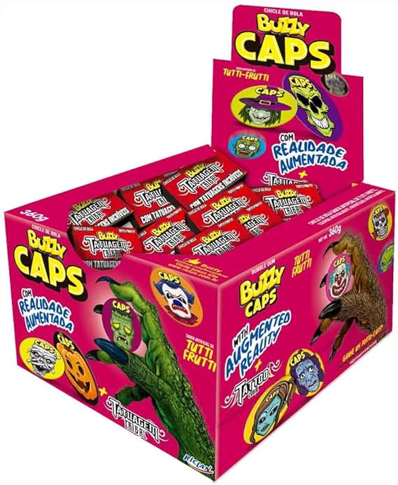 Chiclete Buzzy Monstro Tutti Frutti