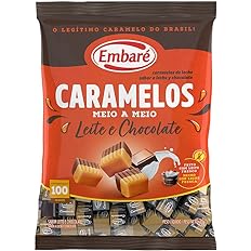 Bala de Caramelo Meio a Meio