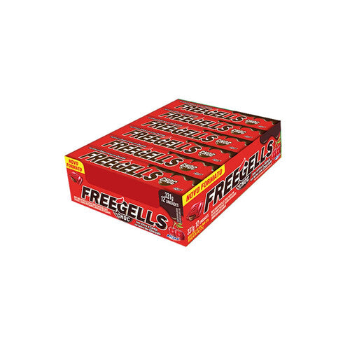 DROPS FREEGELLS CEREJA RECHEIO DE CHOCOLATE - 12un