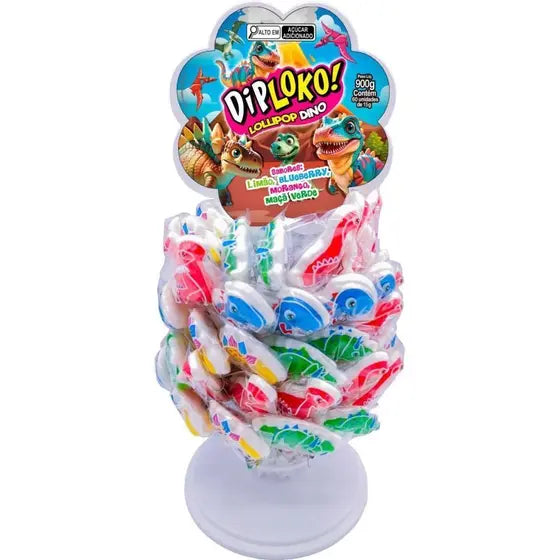 DipLoko Lollipop Dino - 60un