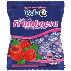 Bala Mast. Bola 7 Framboesa - 600g