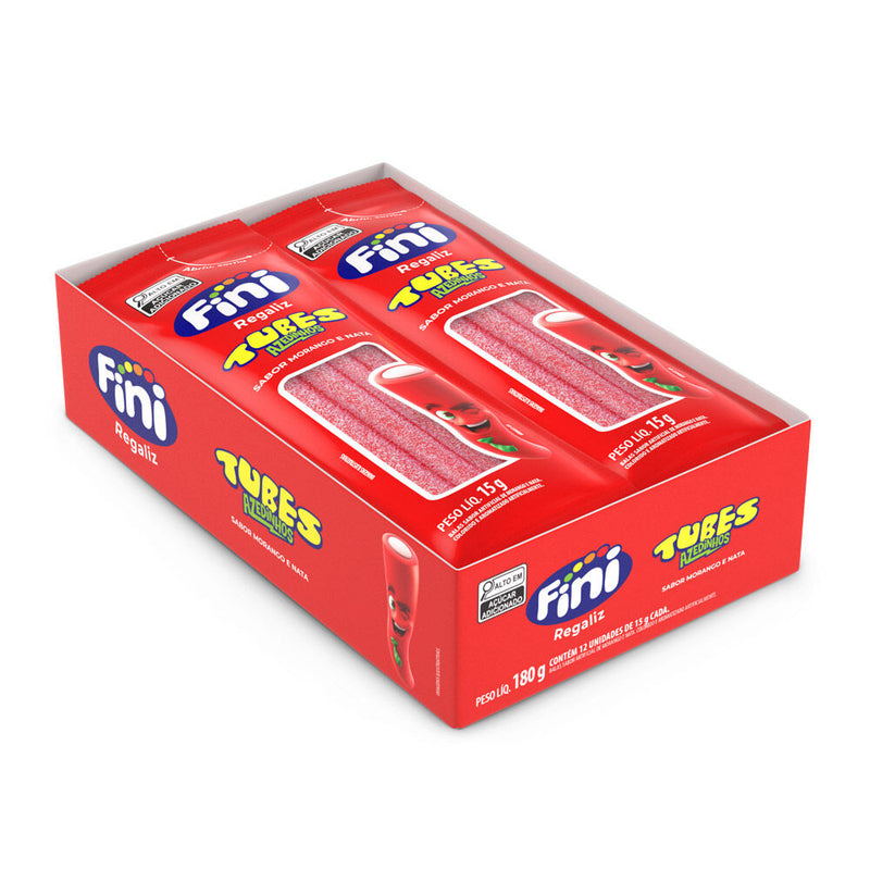 Tubes Morango Azedinho - 12x15g