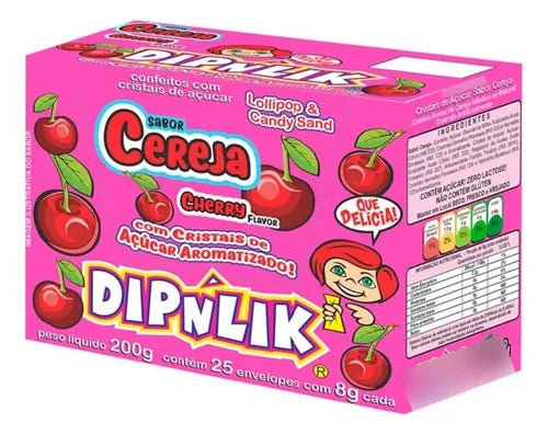 Pirulito Dipnlik Cereja - 25un