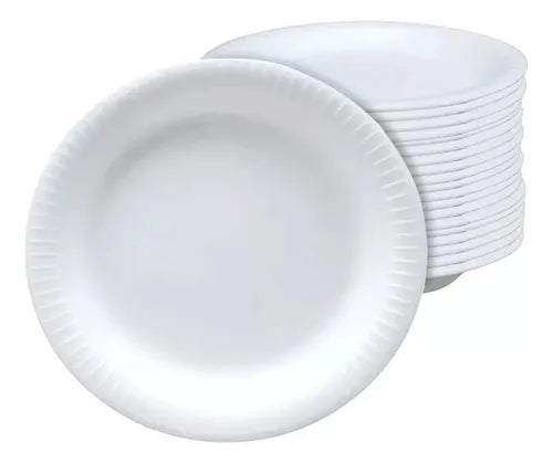 Prato Isopor Redondo - 26cm - 20un