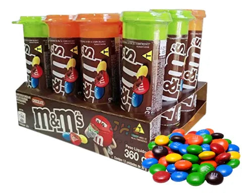 Chocolate M&M Mini Tubo - 12un