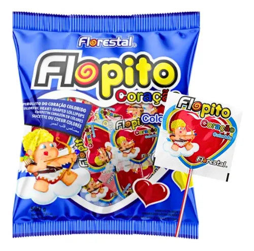 Pirulito Coracao Colorido - 500g