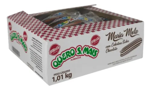 Caixa Maria Mole Chocolate Embrulhada Quero Mais - 1,1Kg