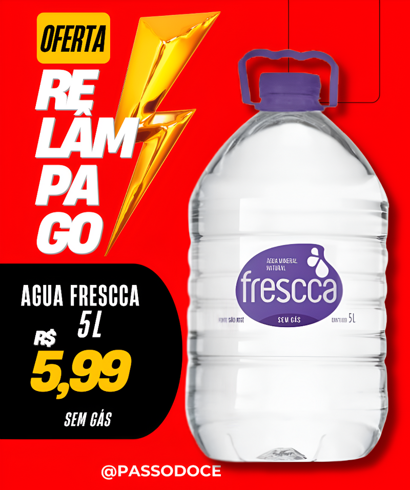 Água Mineral Natural sem gás - 5L