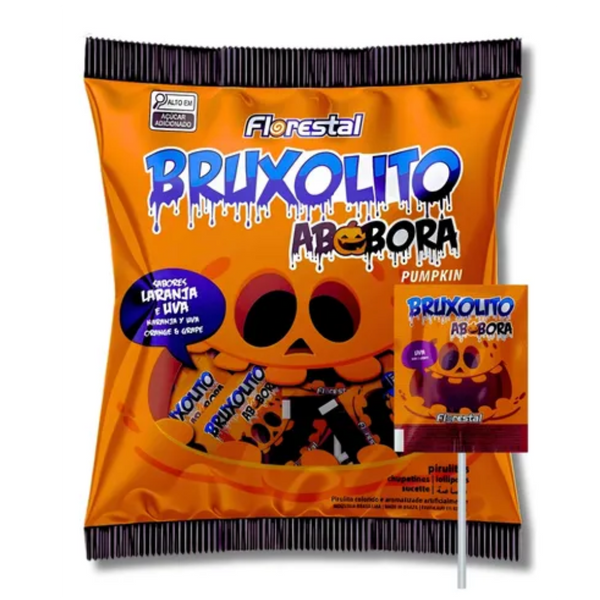 Pirulito Bruxolito Abobora 500g