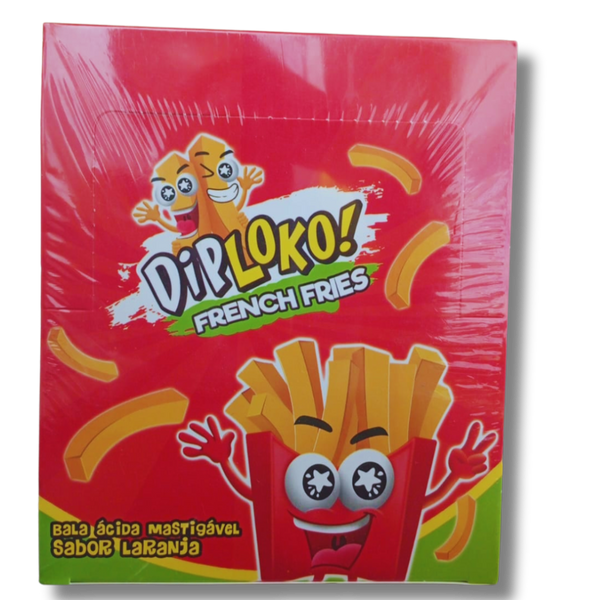 Pirulito DipLoko Batata Frita - 24X15g