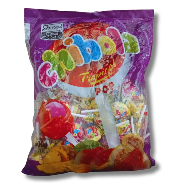 Pirulito Chibola Tropical - 600gr
