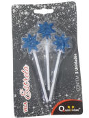 Vela Glitter Estrela Quinvelas 3un