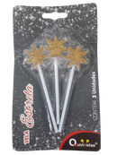 Vela Glitter Estrela Quinvelas 3un