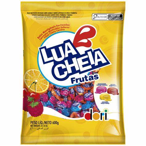 Bala Mast. Lua Cheia Frutas - 600g