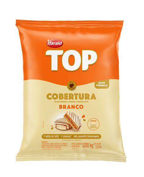 Cobertura Top Gotas Branco - 1,010k