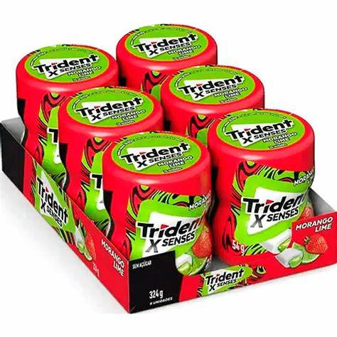 Pote Trident Morango e Limão - 6x324g