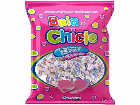 Bala Chic. Tutti Frutti Recheada