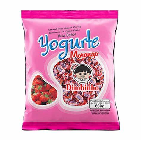 Bala Mast. Yorgut Morango - 600g