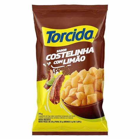 Salgadinho Torcida Costelinha com Limão CX 26un - 35g