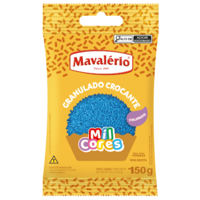 Granulado Crocante Azul 150g