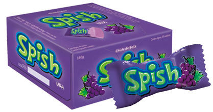 Chiclete Spish Uva - 40un