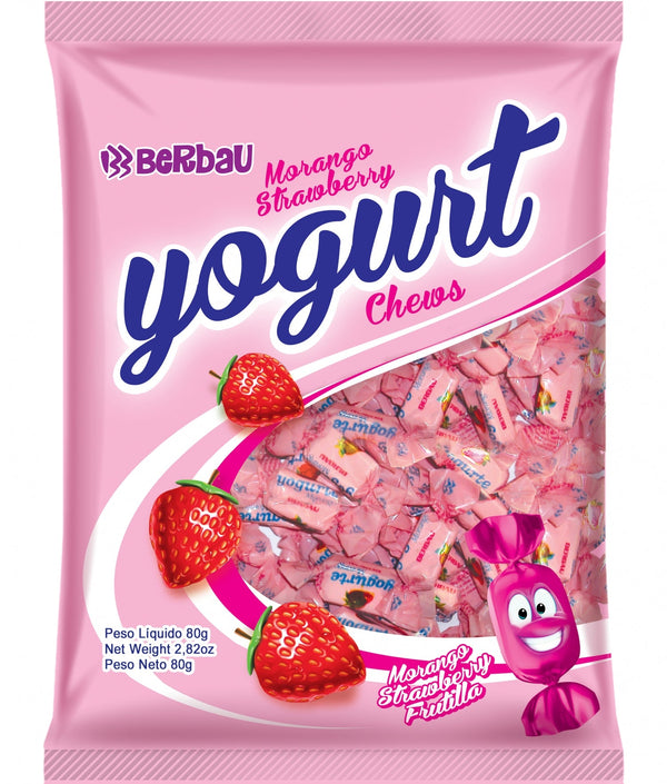 Bala Mast. Yorgute Morango - 500g