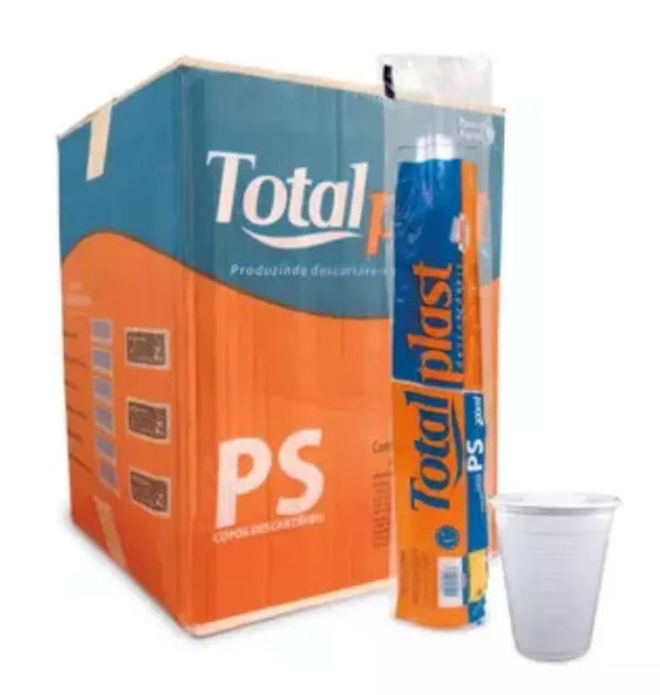Copo Descartavel Branco 150ml - 100un
