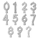 Vela Glitter Prata Quinvelas 1un