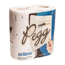 Papel Toalha Folha Dupla 2 Rolos com 50 Toalhas