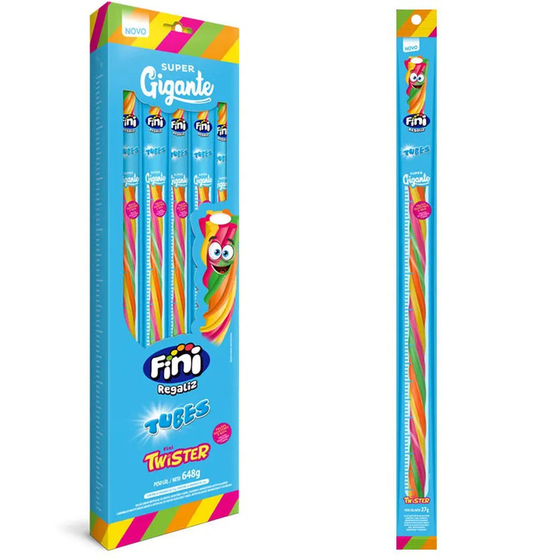 Tubes Gigante Twister Frutas Silvestres - 24un