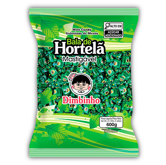 Bala Mast. Hortelã - 600g