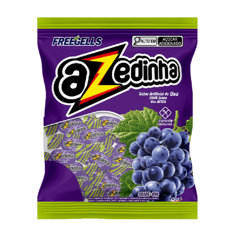Bala Freegells Azedinha Uva - 457g