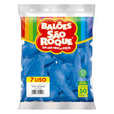 Balões São Roque N7 Liso C-50un