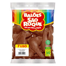 Balões São Roque N7 Liso C-50un