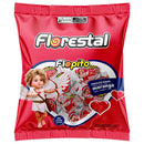 pirulito coração morango 500g florestal