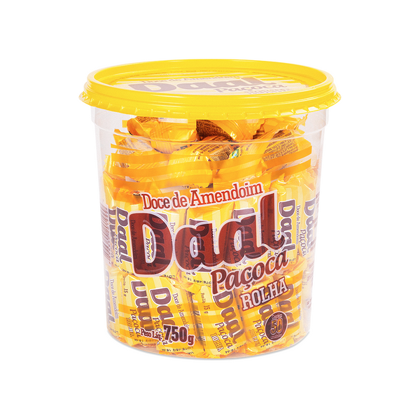 Pote Paçoca Daal Redonda Embrulhada - 50un