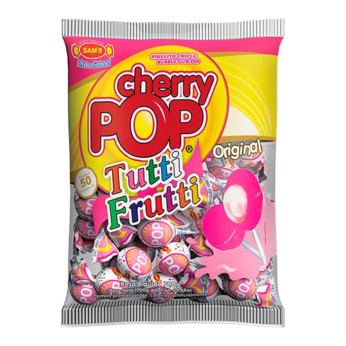 Pirulito cherry pop - 50un