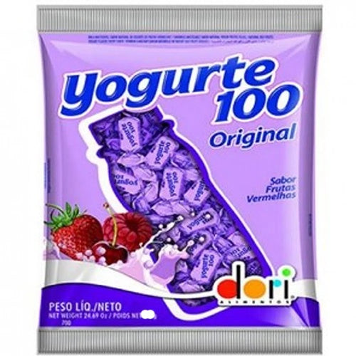 Bala Mast. Yogurte100 Frutas Vermelha - 600g
