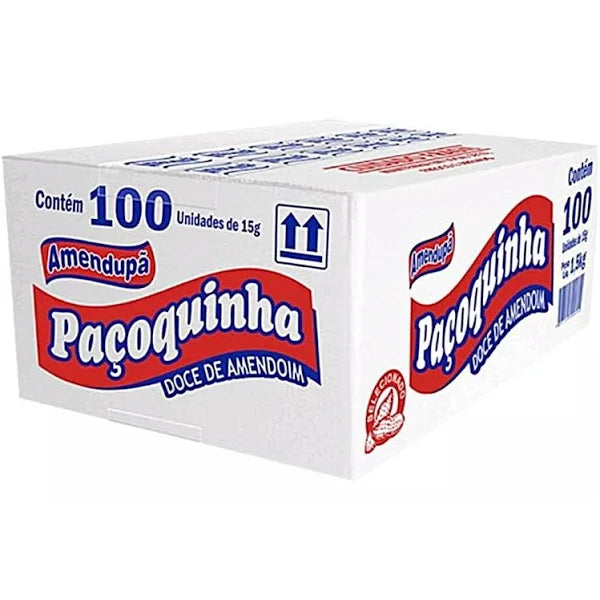 Caixa Paçoca Rolha Embrulhada - 100un